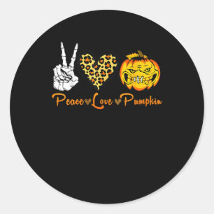 Adesivo Peace Lepard Love Scarpkin Pumpkin Halloween Costu