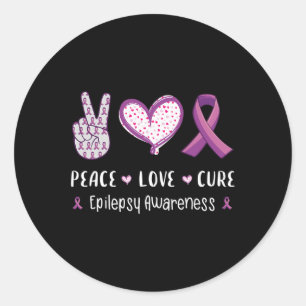 Adesivo Peace Love cura Epilepepsia homens mulheres crianç