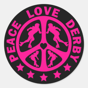 Adesivo Peace Love Derby