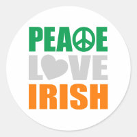 Peace Love Irish