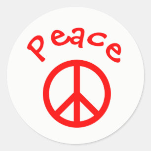 Adesivo Peace, Love, Joy Peace Sign - Circle Sticker