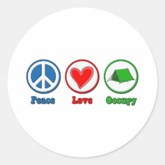 Adesivo Peace Love Occupy