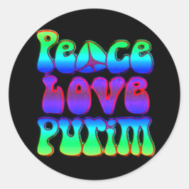 Adesivo Peace Love Purim