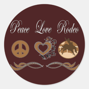 Adesivo Peace Love Rodeo