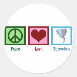 Adesivo Peace Love Tornadoes