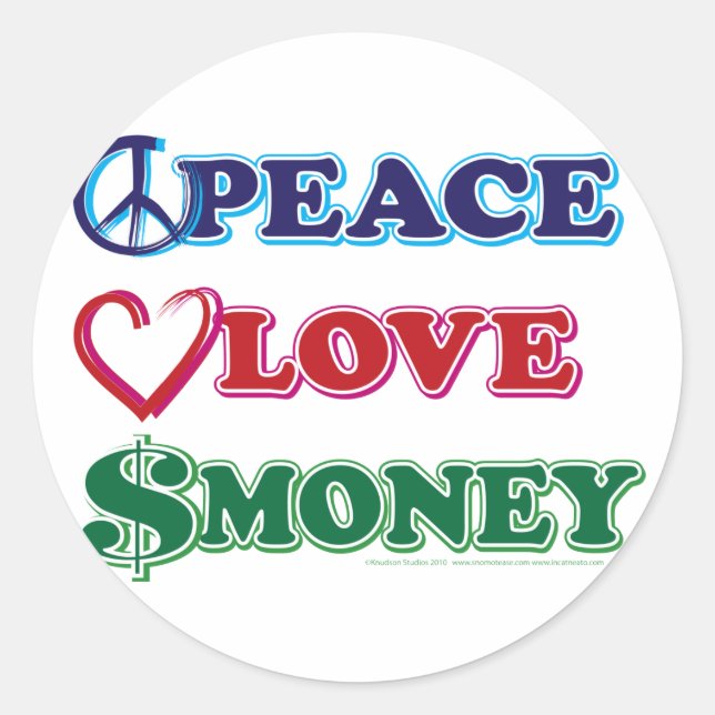 Adesivo Peace-Love-Wall-Money (Frente)