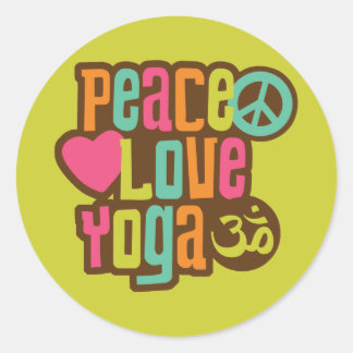 Adesivo Peace Love Yoga