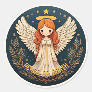 Adesivo Peace on Earth Christmas Angel ID1082