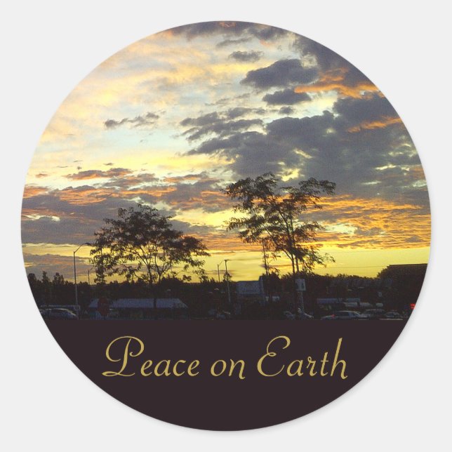 Adesivo Peace on Earth Sticker by RoseWrite (Frente)