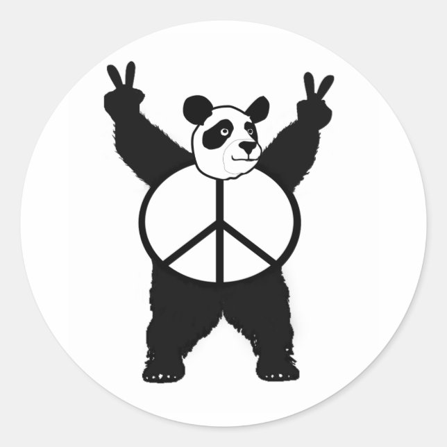 Adesivo Peace Panda (Frente)