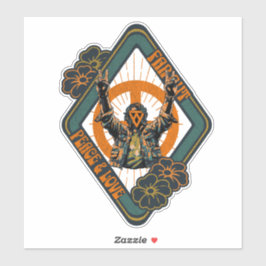 Adesivo Peace Punk Retro Urban Street Art