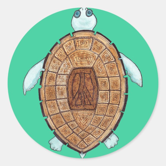 Adesivo Peace Turt Sticker (Frente)
