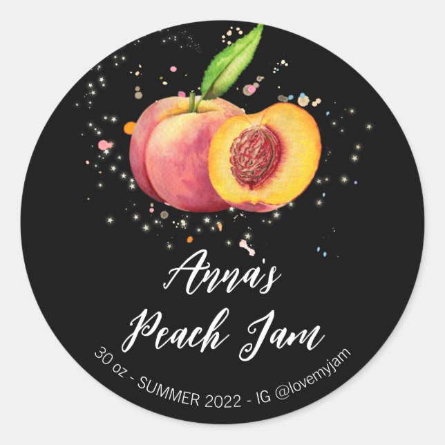 Adesivo *~* Peach AP30 Home Jam Jelly Preserve (Frente)