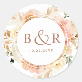 Adesivo Peach Blush, Envelope Casamento Terracotta / Favor