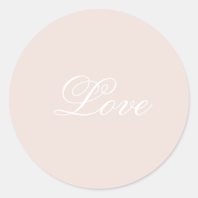 Adesivo Peach Blush Love Sempre Casamento (Frente)