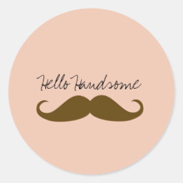 Adesivo Peach Cream Brown Mustache
