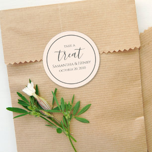 Adesivo Peach do Tratado Simples de Caligrafia de Casament