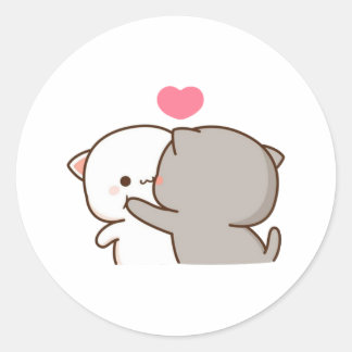 Adesivo Peach E Goma Mochi Cat