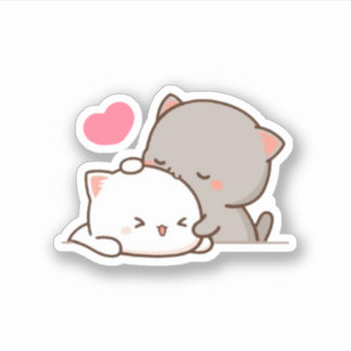 Adesivo Peach E Goma Mochi Cat