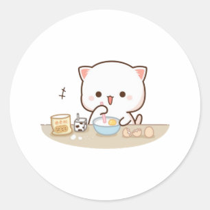 Adesivo Peach E Goma Mochi Fazeres De Gato