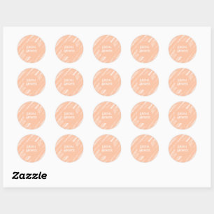 Adesivo Peach Fuzz Color Watercolor Abstrato Patterno