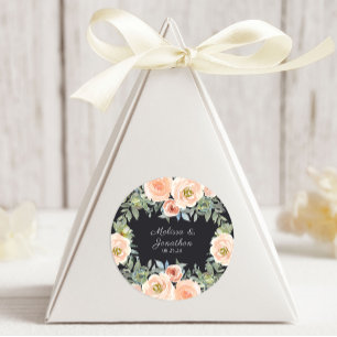 Adesivo Peach Green Marinho Pastel Floral Wedding