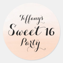 Adesivo Peach Pastel Ombre Sweet 16 Sticker