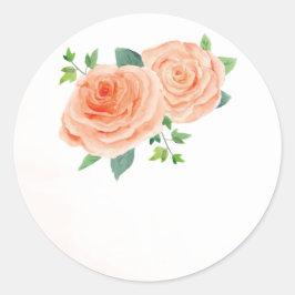 Adesivo Peach Rosa Wedding Favor Stickers