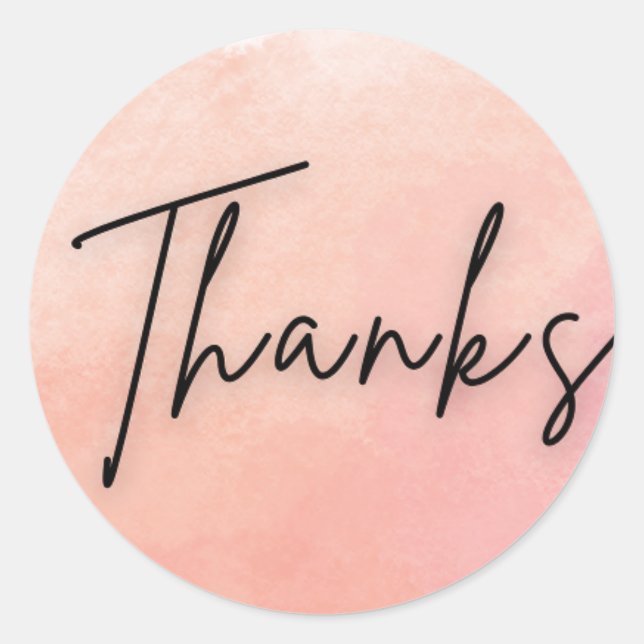 Adesivo Peach Thanks Sticker (Frente)