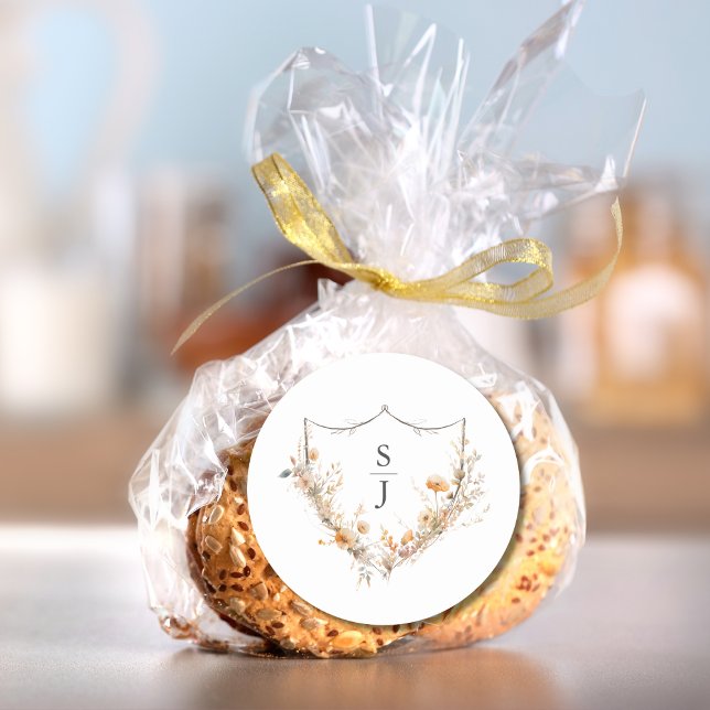 Adesivo Peach Wildflower Wedding (Criador carregado)