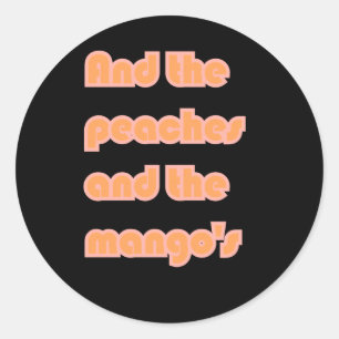 Adesivo Peaches Mango's Sticker
