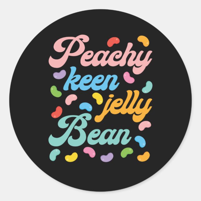 Adesivo Peachy Keen Jelly Bean (Frente)