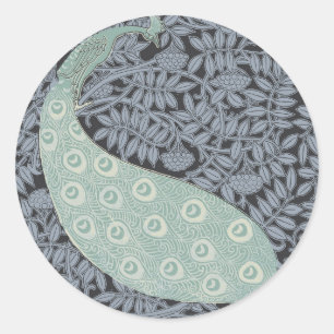 Adesivo Peacock Art Nouveau Bird Classic