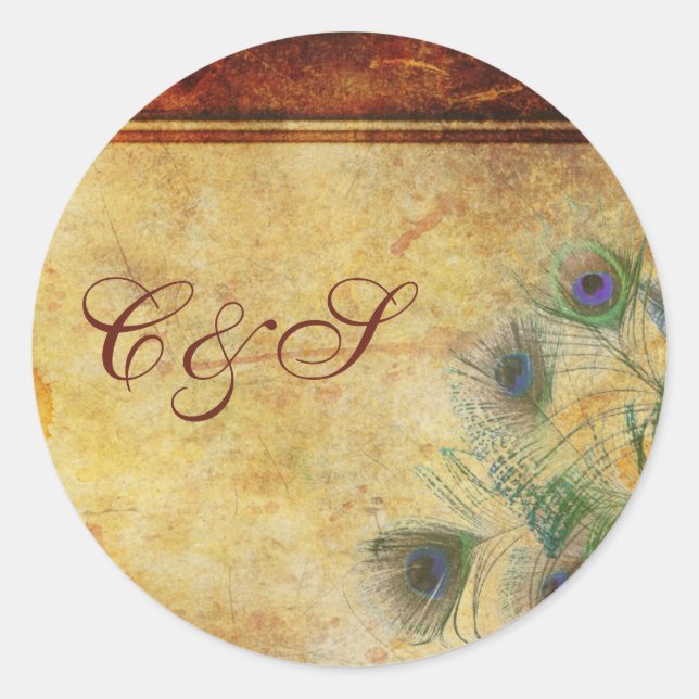 Adesivo Peacock Feather Stickers (Frente)