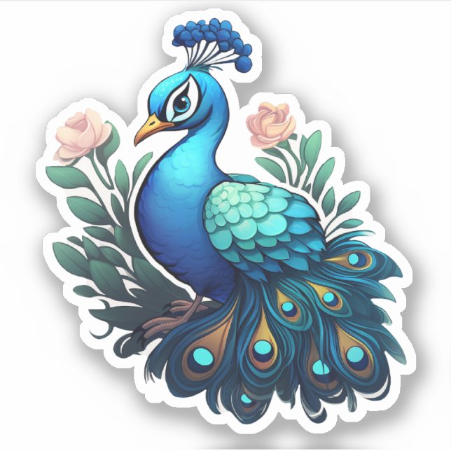 Adesivo Peacock Sticker (Frente)
