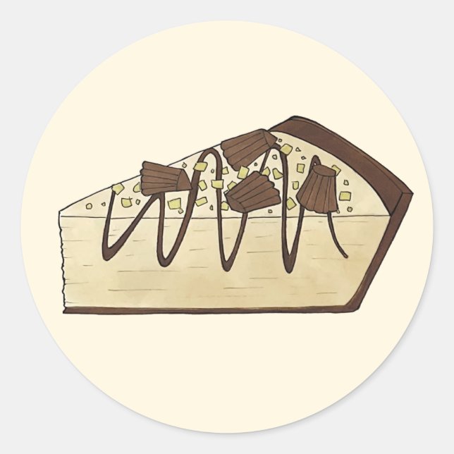 Adesivo Peanut Butter Pie Social Party Dessert Assar Venda (Frente)