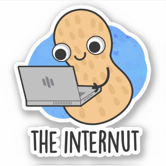 Adesivo Peanut Internet Engraçado da Internet (Frente)