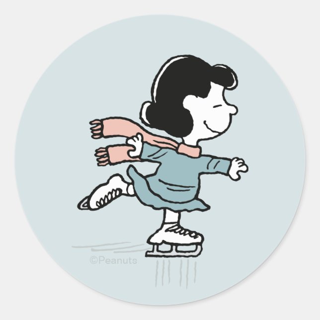Adesivo Peanuts | Lucy On Ice (Frente)