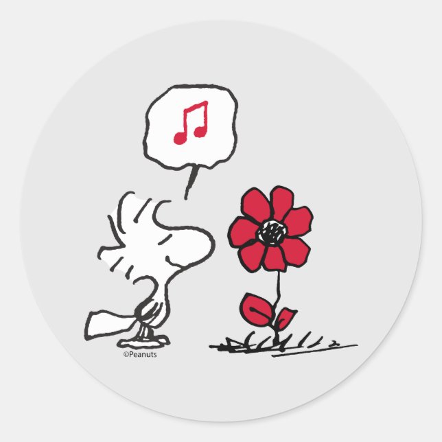 Adesivo PEANUTS | Padrão vermelho e preto (Frente)