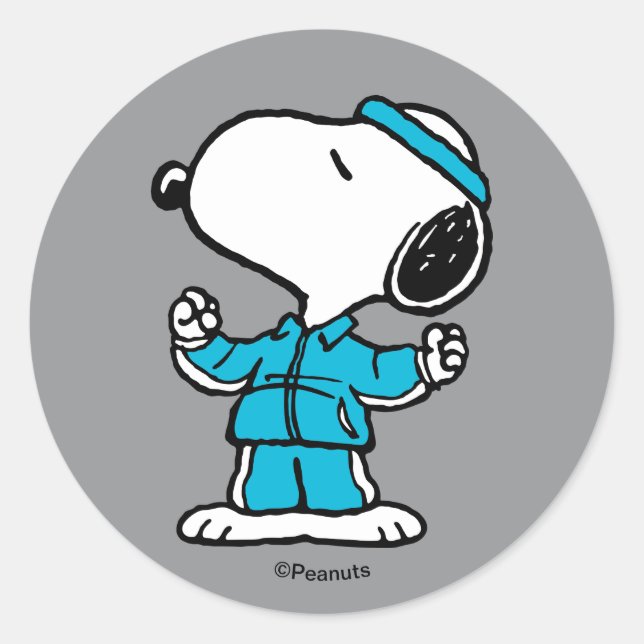 Adesivo Peanuts Snoopy Active Workout (Frente)