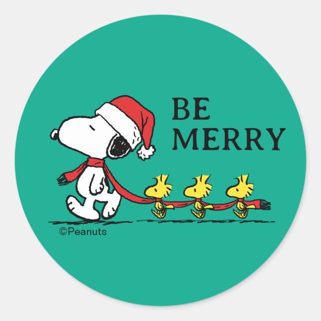 Adesivo Peanuts | Snoopy & Friends Winter (Frente)