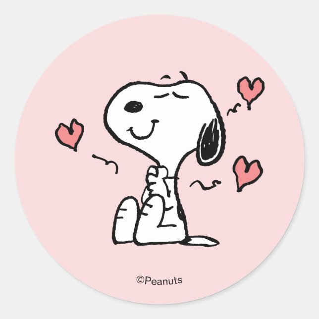 Adesivo Peanuts | Snoopy Hearts (Frente)