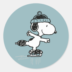 Adesivo Peanuts   Snoopy No Gelo