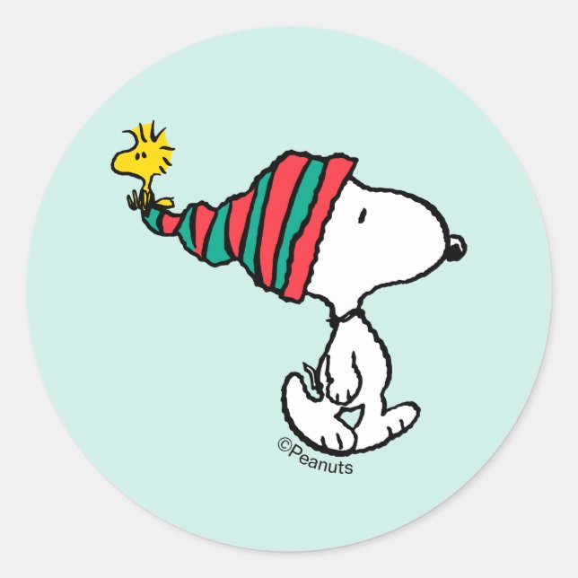 Adesivo Peanuts | Snoopy & Woodstock Warm Wishes (Frente)