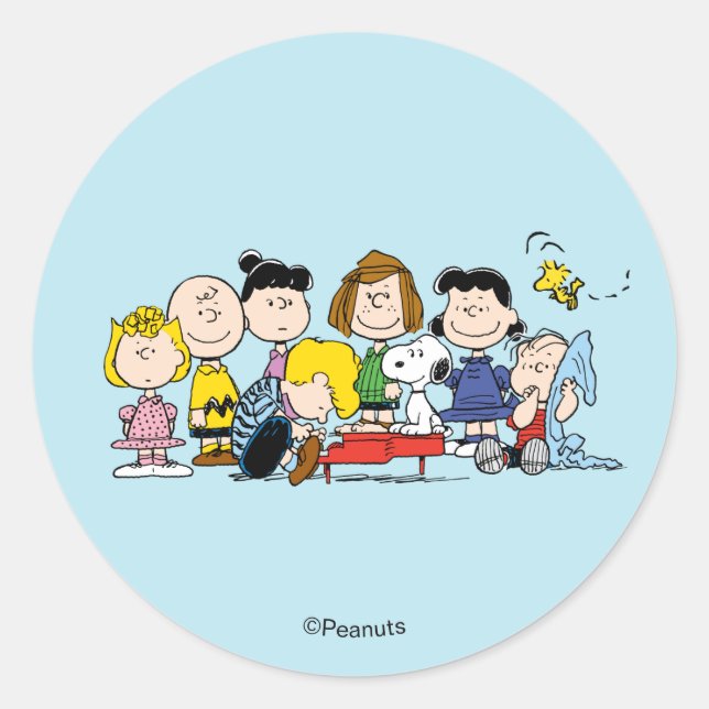 Adesivo Peanuts | The Gang Around the Piano (Frente)