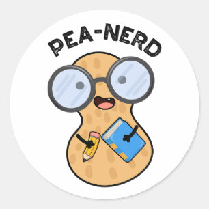 Adesivo Peão-nerd Engraçado, Nerd-de-amendoim