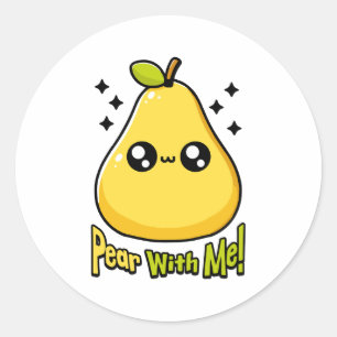 Adesivo Pear Comigo! Pear Pun Gelado