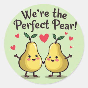 Adesivo Pear perfeito: Vinheta para o dia do Namorados ado