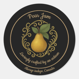 Adesivo Pear Serenity – Artisan Jam Label