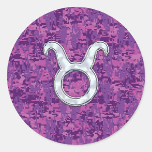 Adesivo Pearl Como Taurus Zodiac Sinal em Camo Digital Ros